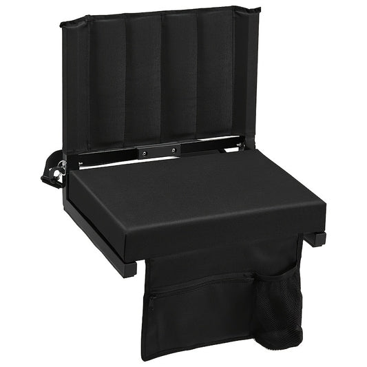 Portable Stadium Seat With Back Support & Wide Cushion
