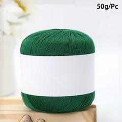 1pc Silk Thread No 6 Lace Thread for Hand Knitting Crocheting DIY 60g pc