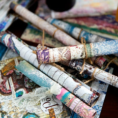 50-Sheet Double Sided Paper Set for DIY Decoration 4.9x6.9 Inches