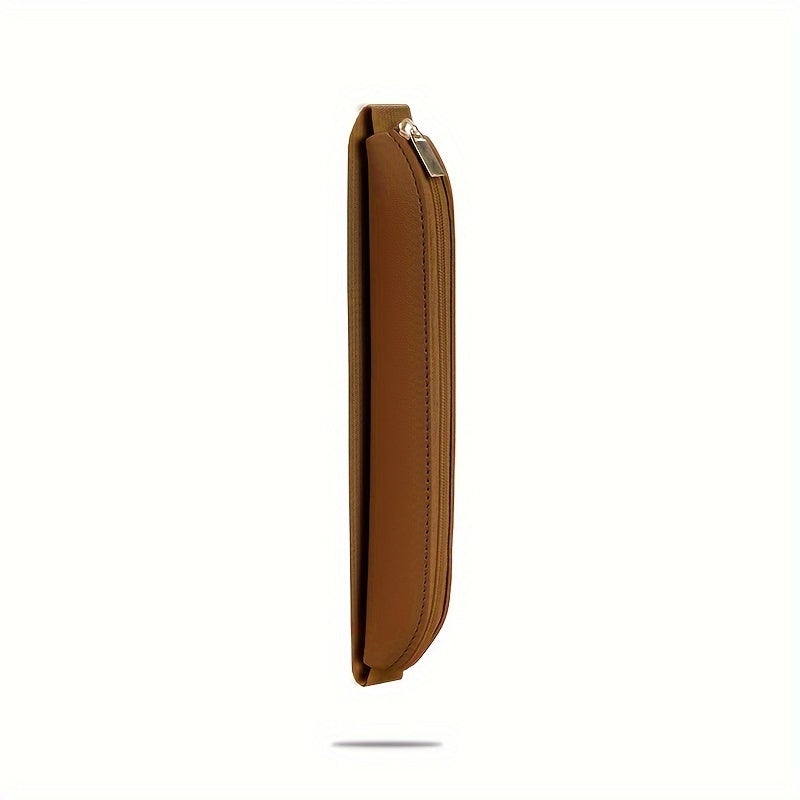 PU Leather Pen Touch Pen Bag Portable Elastic Pen Sleeve with Zipper