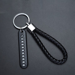 Anti Lost Keychain Pendant Phone Number Strip Outdoor Camping Hiking