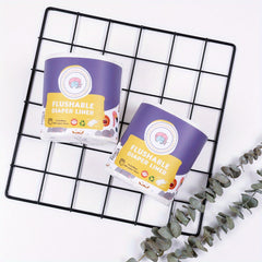 2pcs Bamboo Flushable Diaper Liners - Biodegradable Bamboo Liners