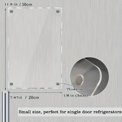 20x30 Acrylic Magnet Dry Erase Board Fridge Calendar with 4 Markers
