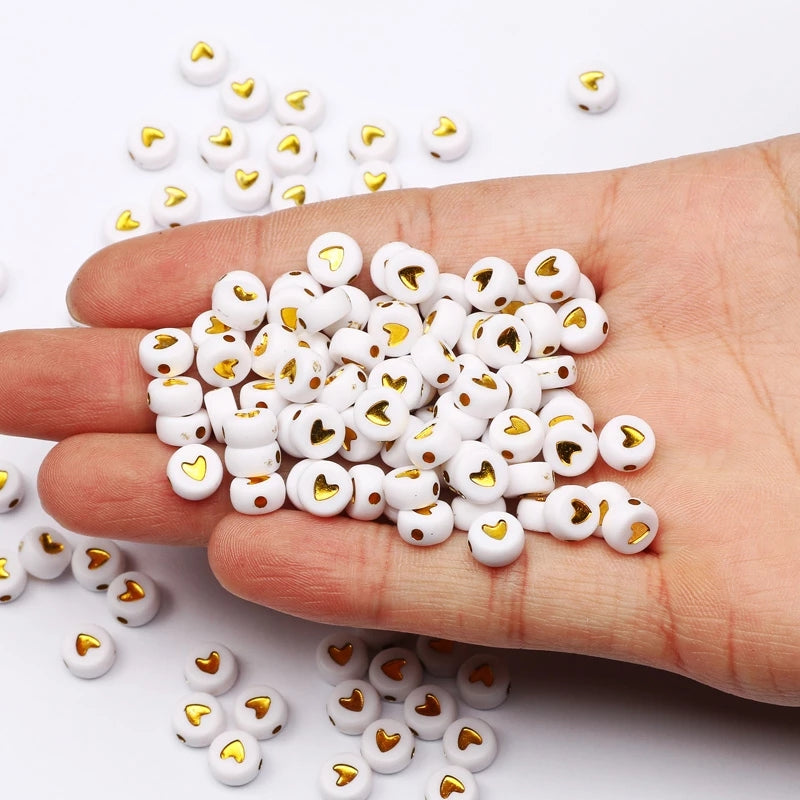 100pc Alphabet Beads for DIY Jewelry Making & Bracelets