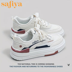Women's Low Lace Up Flatform Casual Sneakers