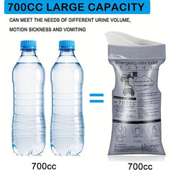 Disposable Emergency Urinal Bag 4Pcs Pack Portable Camping Traffic Jam Pee Bags