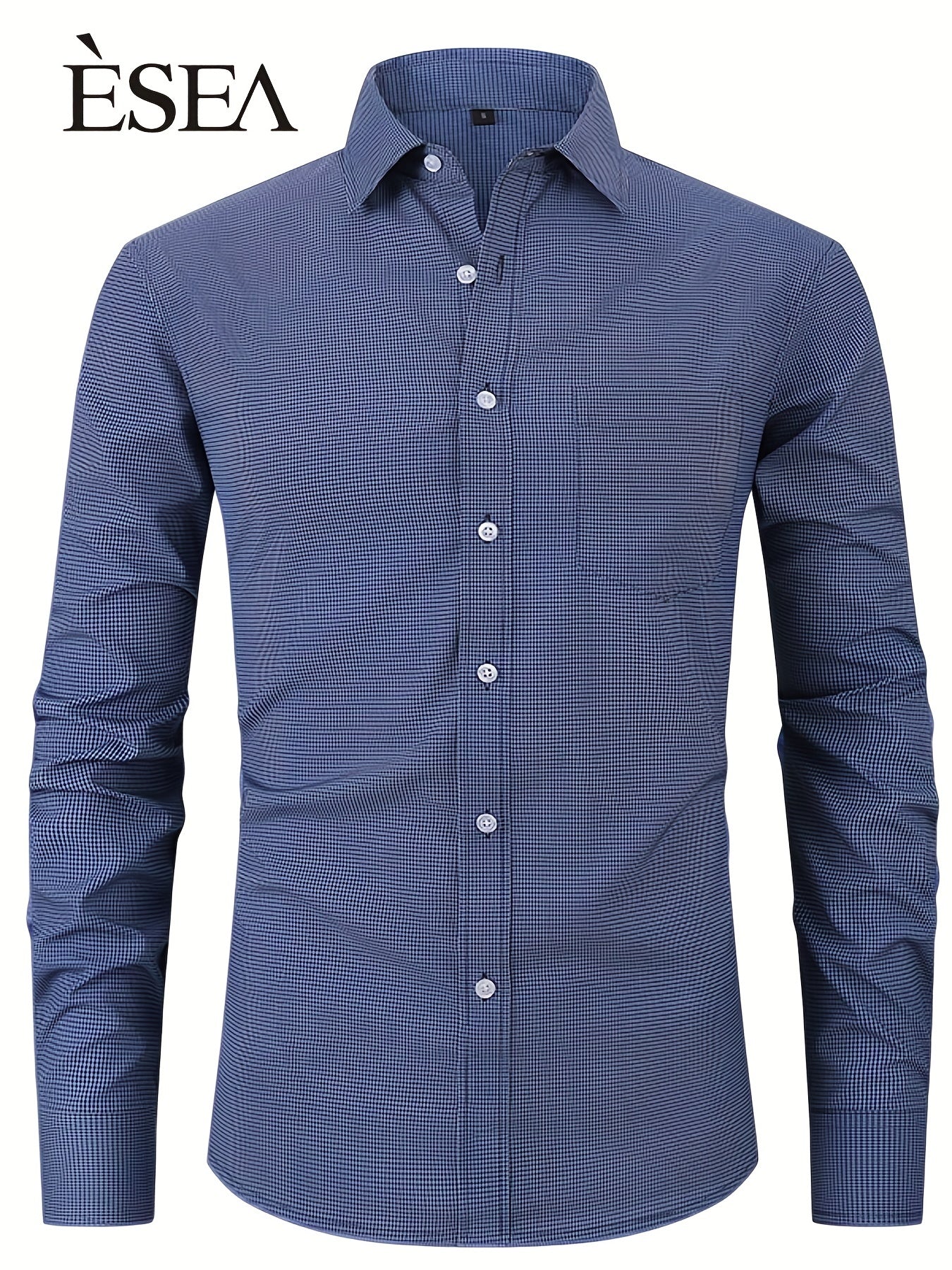 Men's Classic Button Up Shirt With Chest Pocket