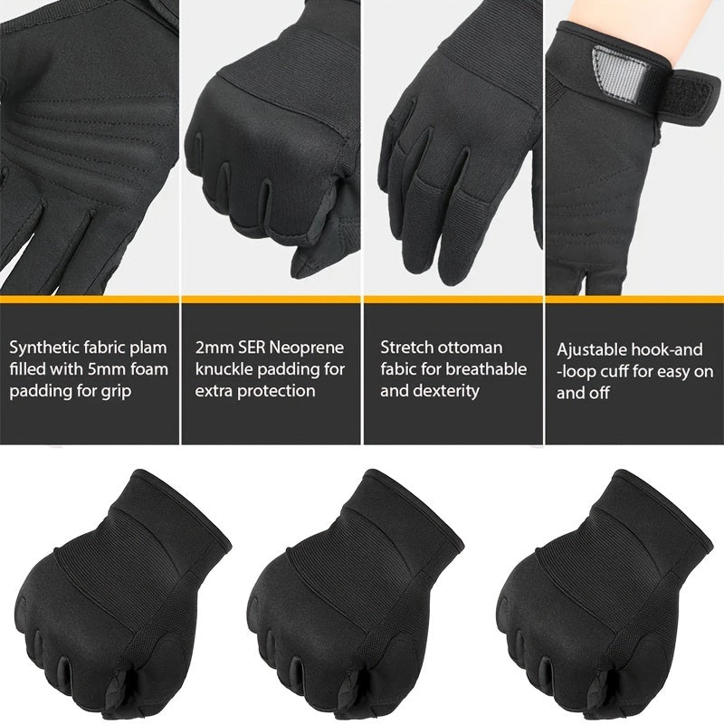 Non slip Outdoor Cycling Gloves Breathable Full Finger Touch Screen Gloves