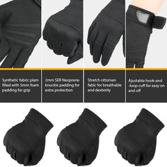 Non slip Outdoor Cycling Gloves Breathable Full Finger Touch Screen Gloves