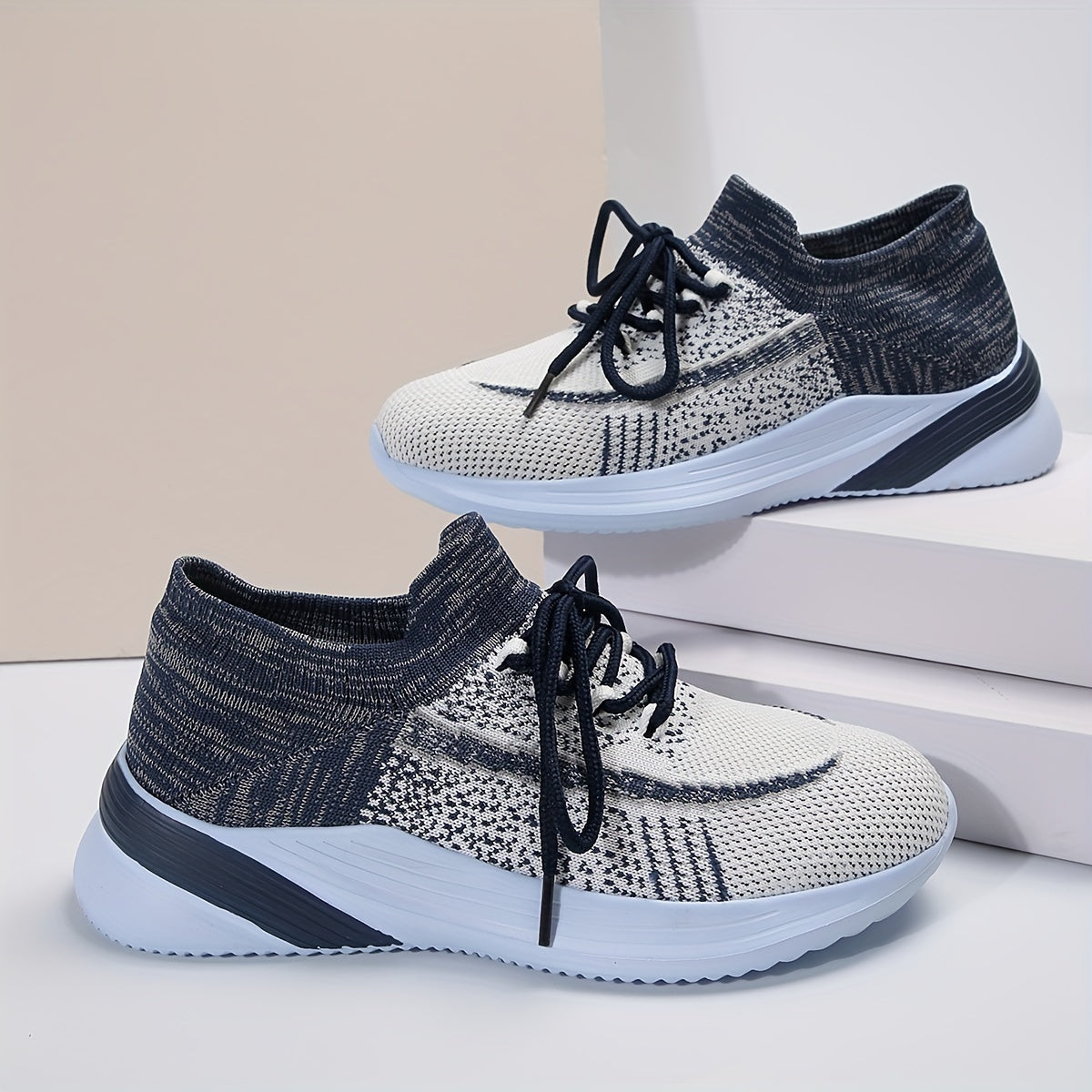 Women's Ombre Flying Woven Breathable Running Shoes