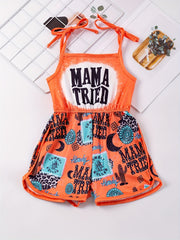 Toddler Girls MAMA TRIED Cactus Cami Rompers Jumpsuits