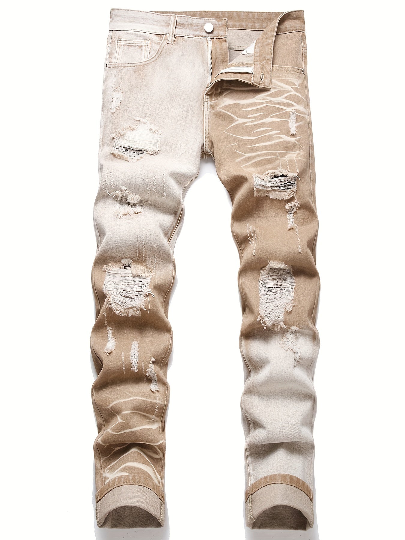 Street Style Men's Ripped Denim Jeans