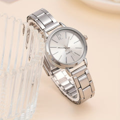 2pcs Children's Quartz Wristwatch & Bracelet Set, Pearl Butterfly Jewelry
