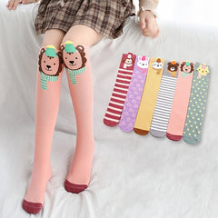 Kids Over the Knee High Socks - Animal Print