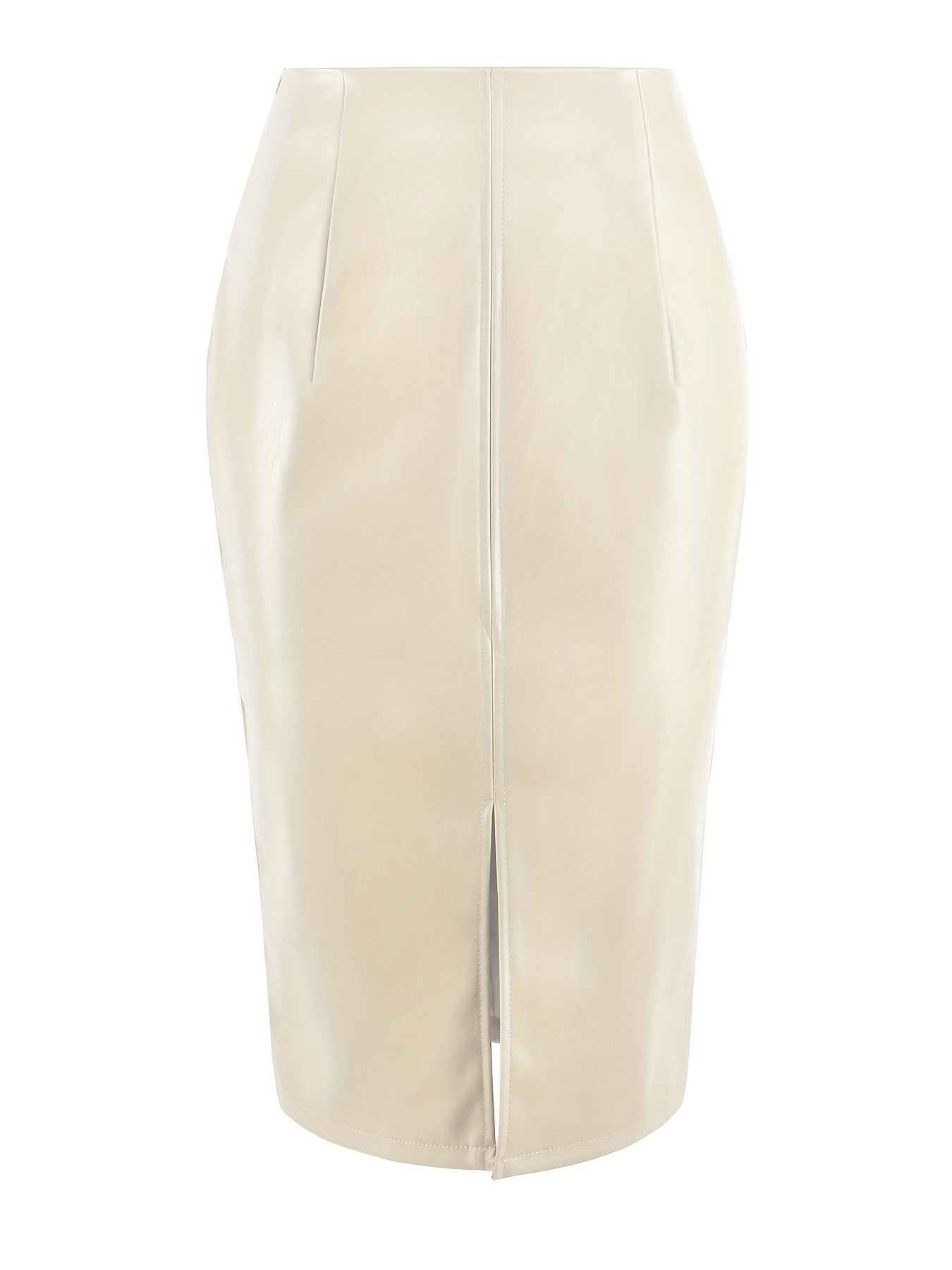 Sexy High Waist Faux Leather Pencil Skirt