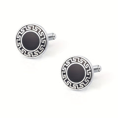 Retro Romantic Square Cufflinks for Men