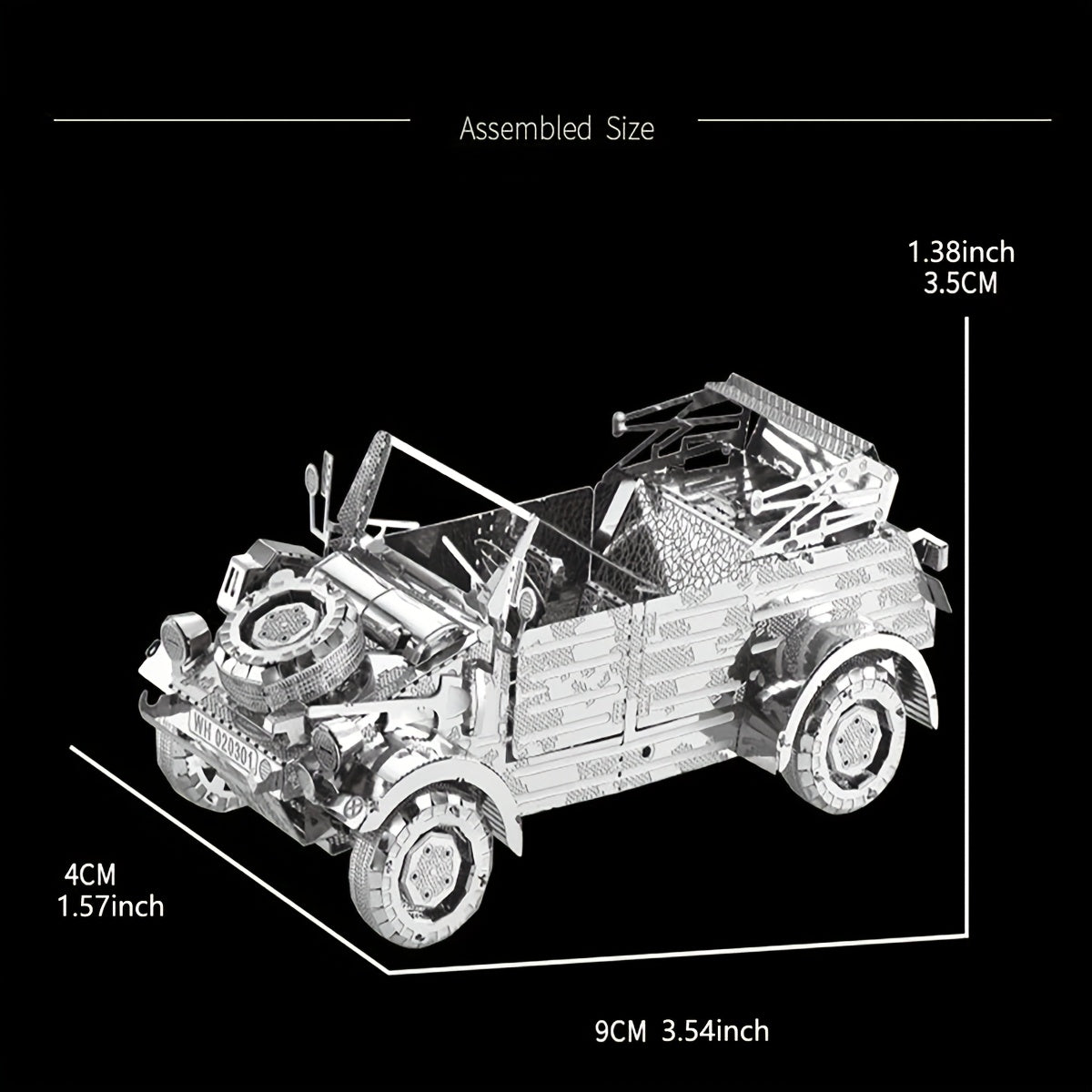 DIY Metal Assembly Off-road Vehicle Model Puzzle Toy Gift