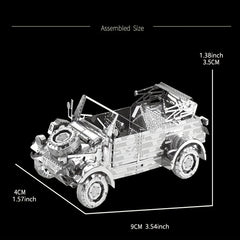 DIY Metal Assembly Off-road Vehicle Model Puzzle Toy Gift