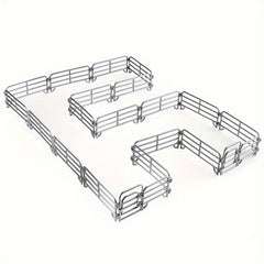 Gray PVC Farm Fence Set for Sandbox & Dollhouse
