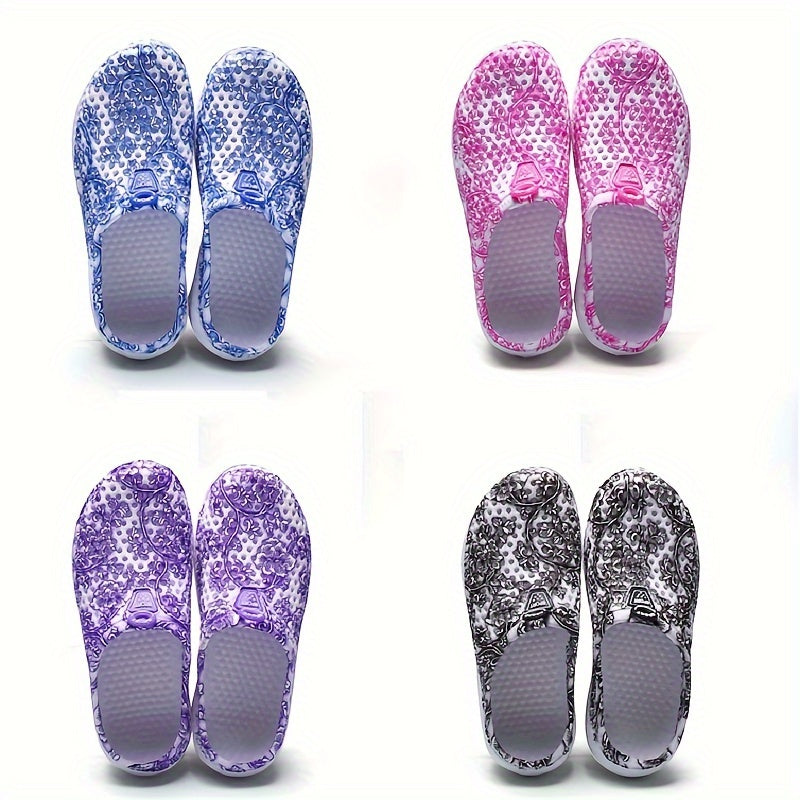 Women's Flower Pattern Waterproof Summer Clogs Garden Slippers