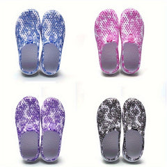 Women's Flower Pattern Waterproof Summer Clogs Garden Slippers