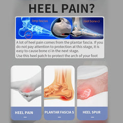 Half Insoles for Heel Spurs Pain Relief Foot Massager Gel Pads