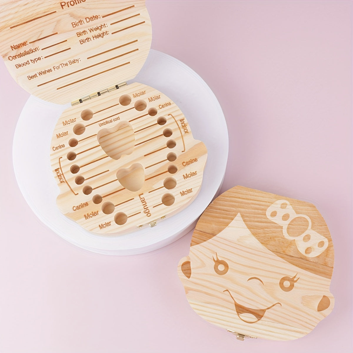 Child Tooth Box Teeth Collection Fetal Hair Storage
