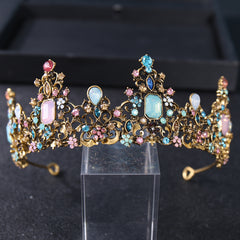 Baroque Crown Crystal Wedding Hair Accessories Princess Crown