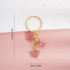 Acrylic Butterfly Keychain Bag Pendant Gift Birthday Accessories Ornament