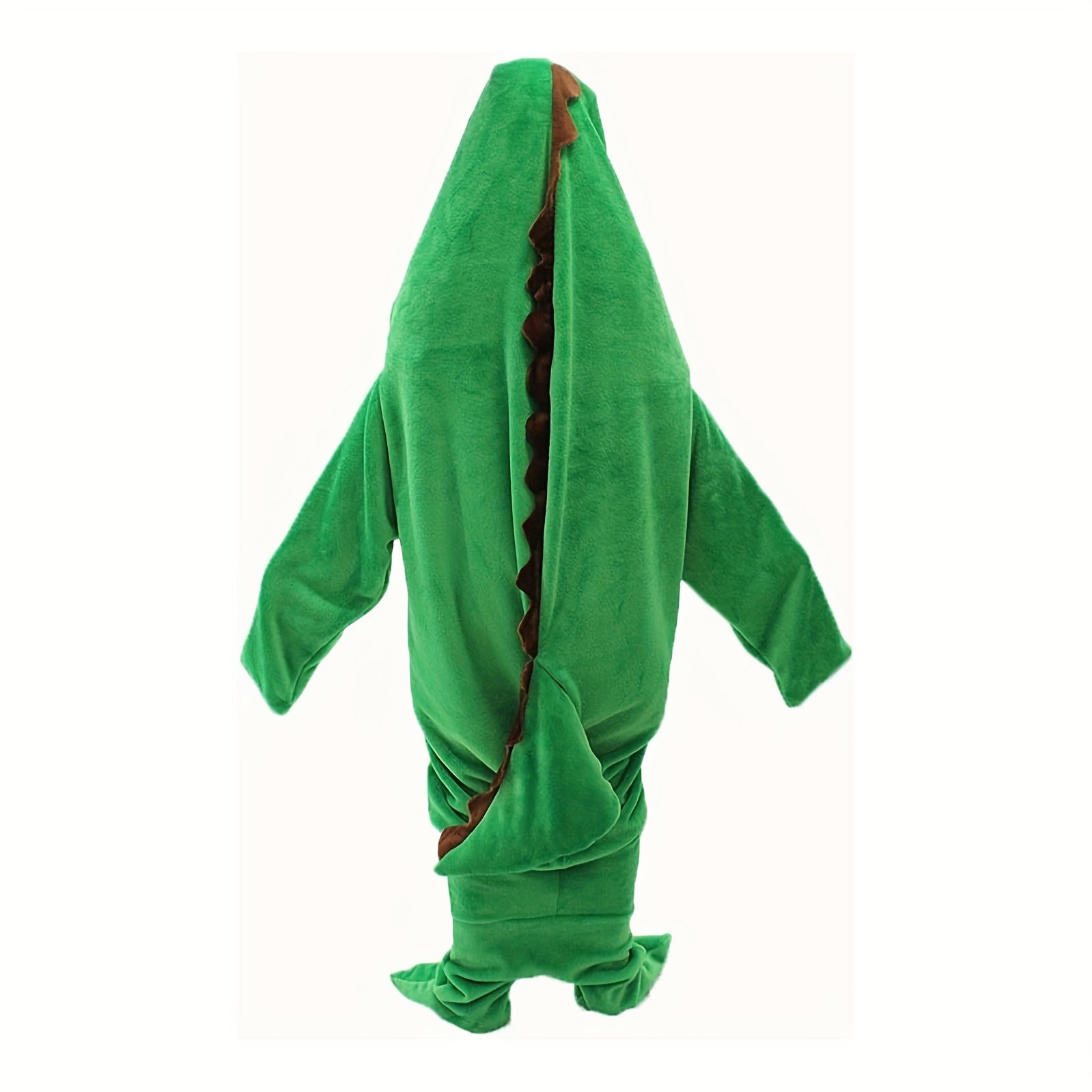Funny Dino Sleeping Bag Soft Cozy Flannel Hoodie
