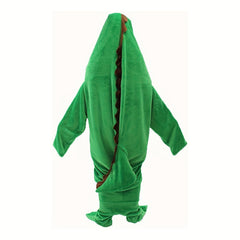 Funny Dino Sleeping Bag Soft Cozy Flannel Hoodie