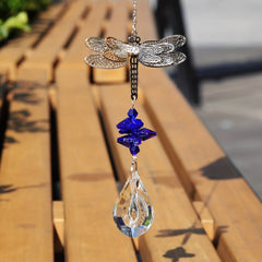 Dragonfly Crystal Pendant Colorful Hanging Ornament