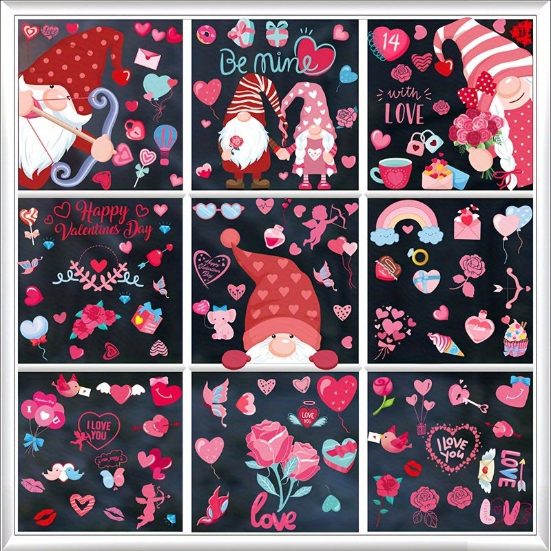 Heart Tree Window Clings Double Sided Decor for Valentines Home