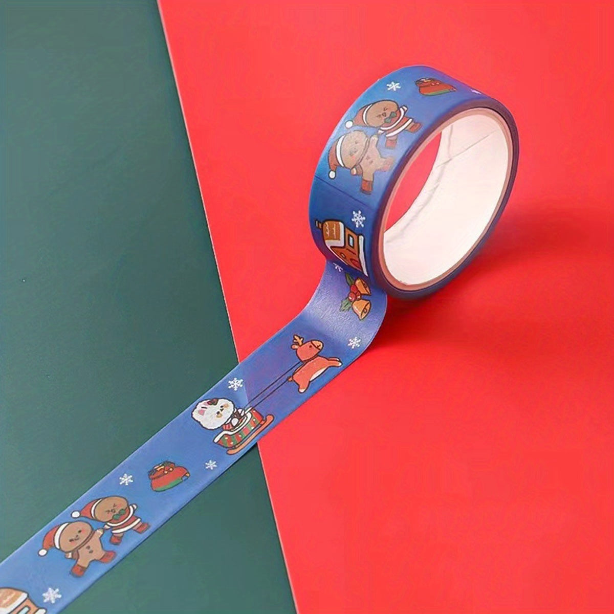 Cartoon Christmas & Paper Tape Journal Stickers DIY Decoration