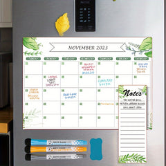 Magnetic Fridge Monthly Planner with Markers