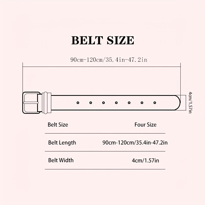 Men's Colorful Belt Heavy Duty Casual Belt For Jeans Pants Size