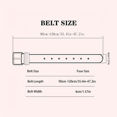 Men's Colorful Belt Heavy Duty Casual Belt For Jeans Pants Size