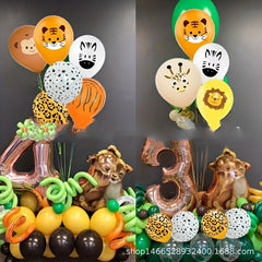 Forest Animal Theme Scene Balloon Set Birthday Decoration Props