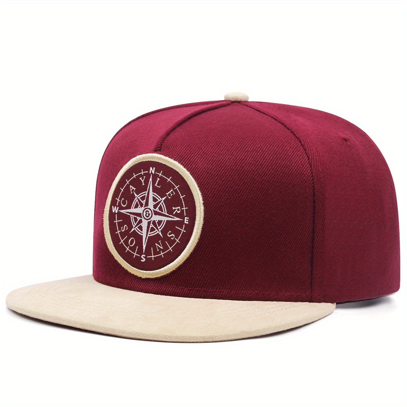 Compass Flat brimmed Adjustable Baseball Cap for Outdoor Sport