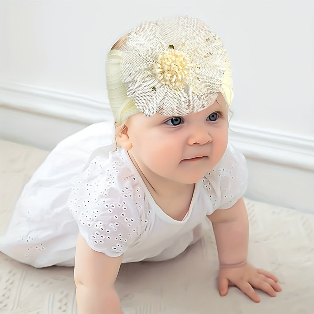 Mesh Flowers Headband for Baby Girls