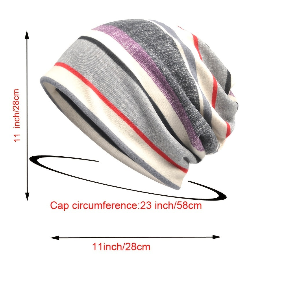 Cotton Slouchy Beanie Thin Skull Cap for Women