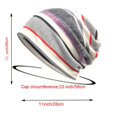 Cotton Slouchy Beanie Thin Skull Cap for Women