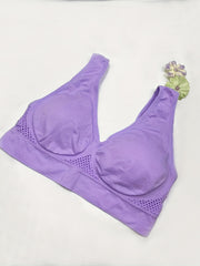 3 Pack Plus Size Sports Bra Set Women's Plus Comfort Padded Medium Stretch
