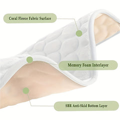 Soft Memory Foam Bath Rug Non Slip Grip 15 7 x 23 6