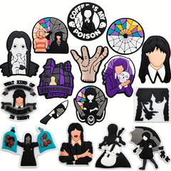 16Pcs Horror Movie Shoe Charms for Shoes Bracelet Wristband Gift