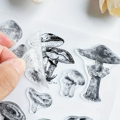 Mushroom Clear Silicone Stamp for Card Making Scrapbooking Album Craft