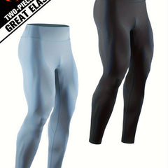 Men's Thermal Leggings Outdoor Running Training Compression Pants