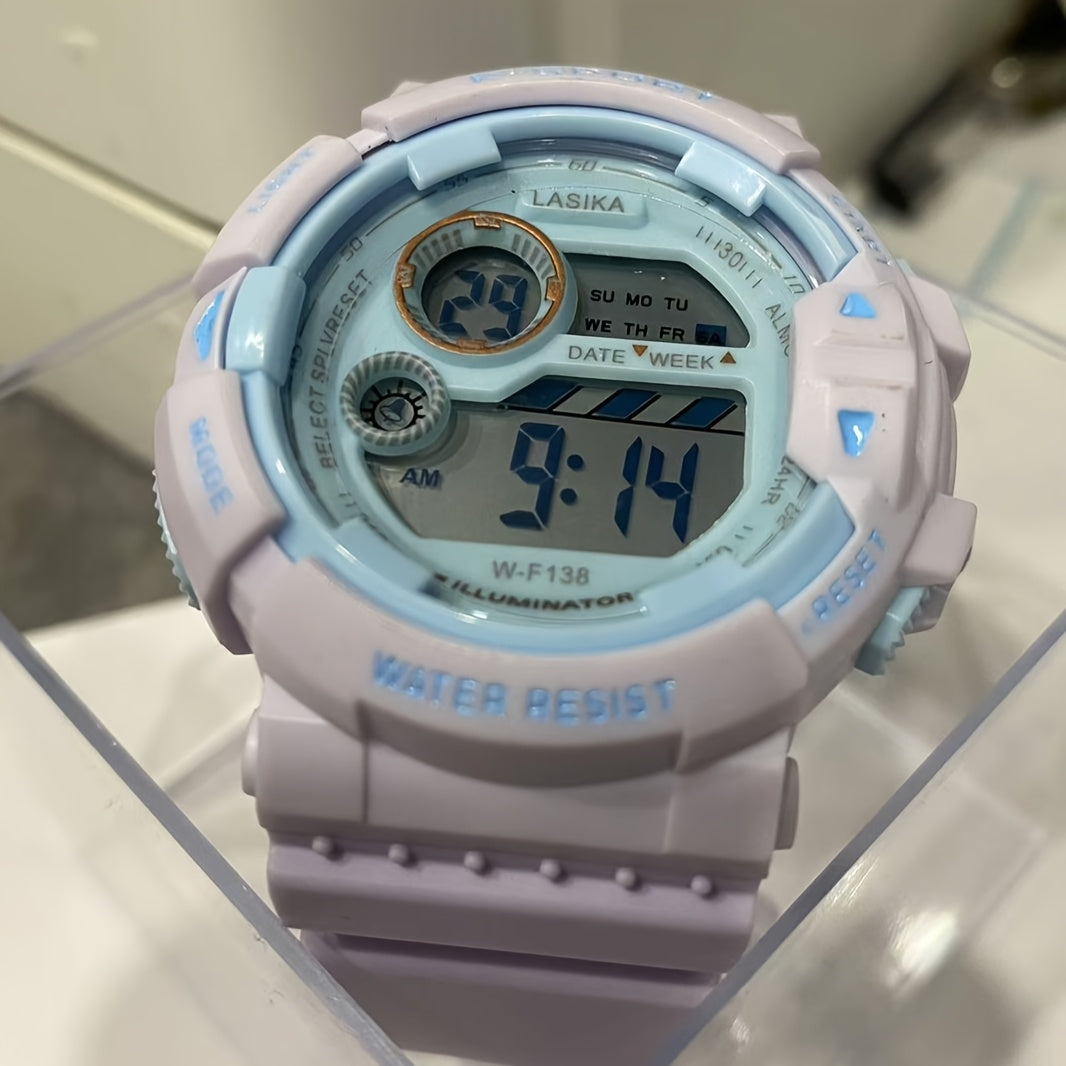 LASIKA Kids Sports Watch Water Resistant 3 96m Digital Display Alarm Stopwatch