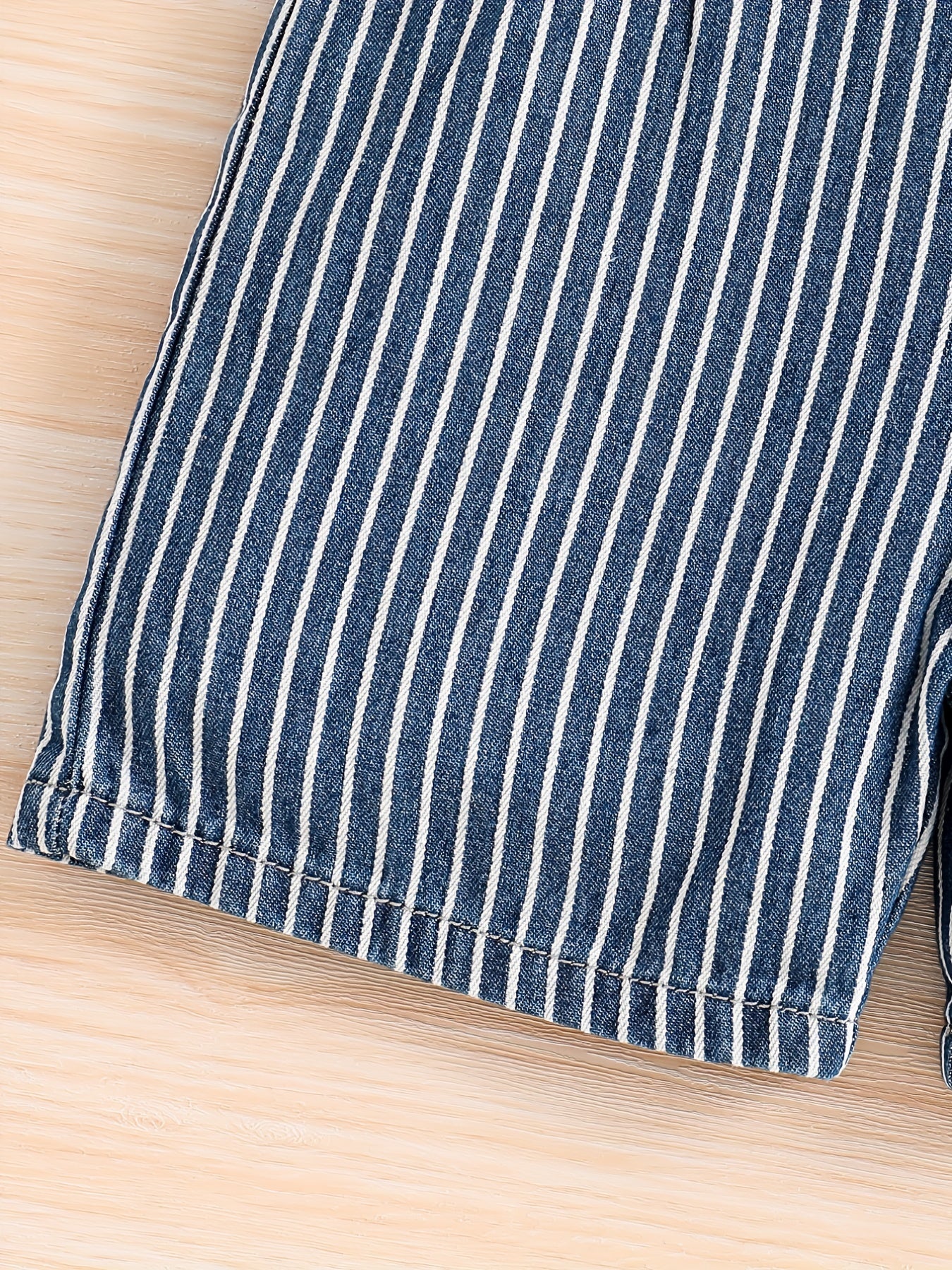 Boys Stripe Denim Pants Overall Jumpsuit Clothes Kids Clothing