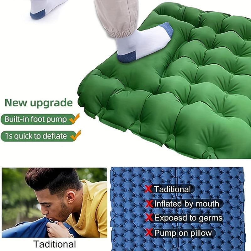 Argyle Inflatable Sleeping Pad for Outdoor Camping